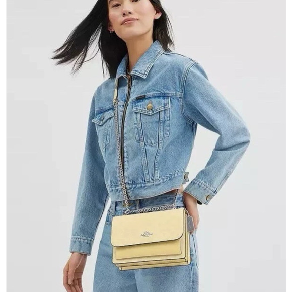 Coach Klare Crossbody Bag In Signature Canvas/Silver/Hay CAL29 NWT - Picture 10 of 10